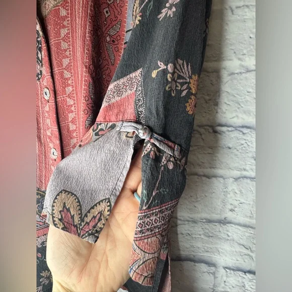 Citron Silk Button Down Shirt - Picture 4 of 7